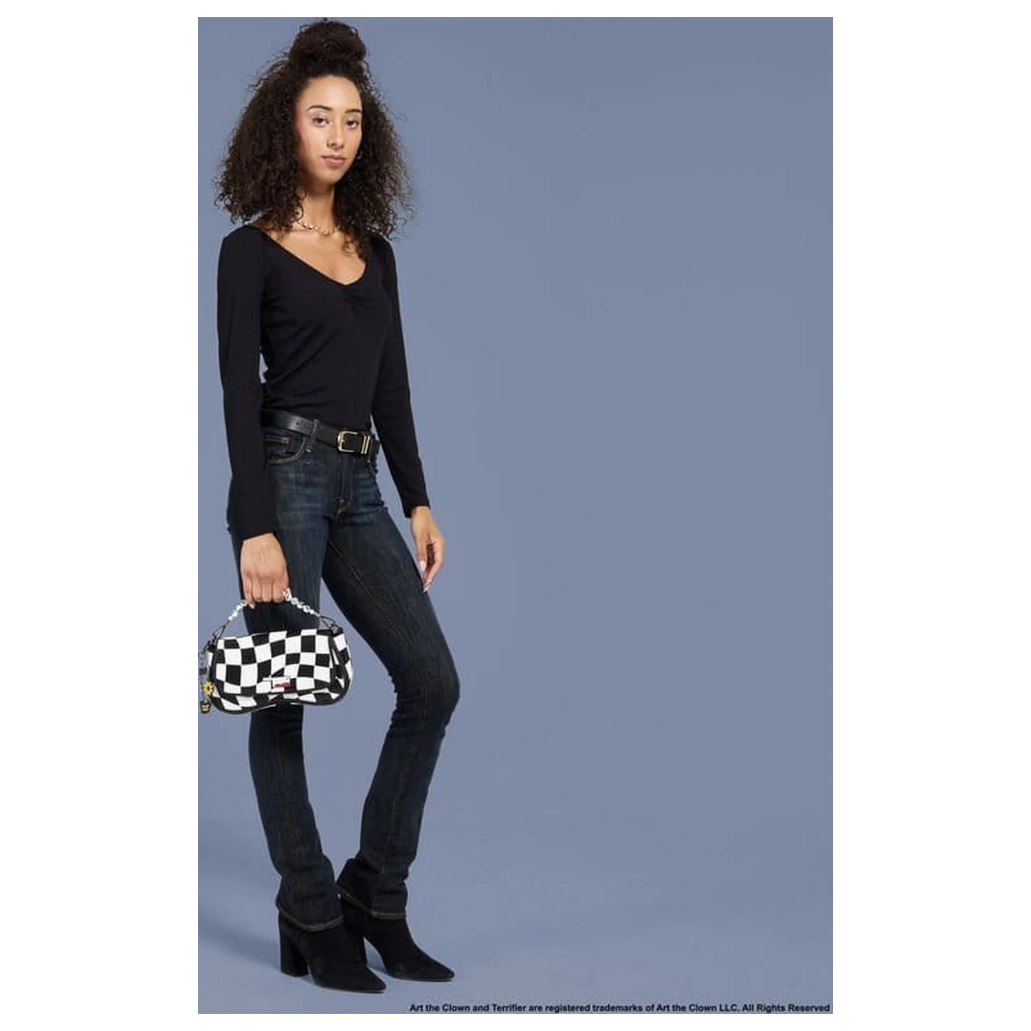 Terrifier by Loungefly Crossbody taška Art the Clown Checkered produktová fotografia