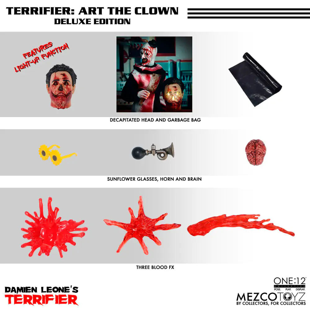 Terrifier One:12 Art the Clown figúrka 18 cm termékfotó