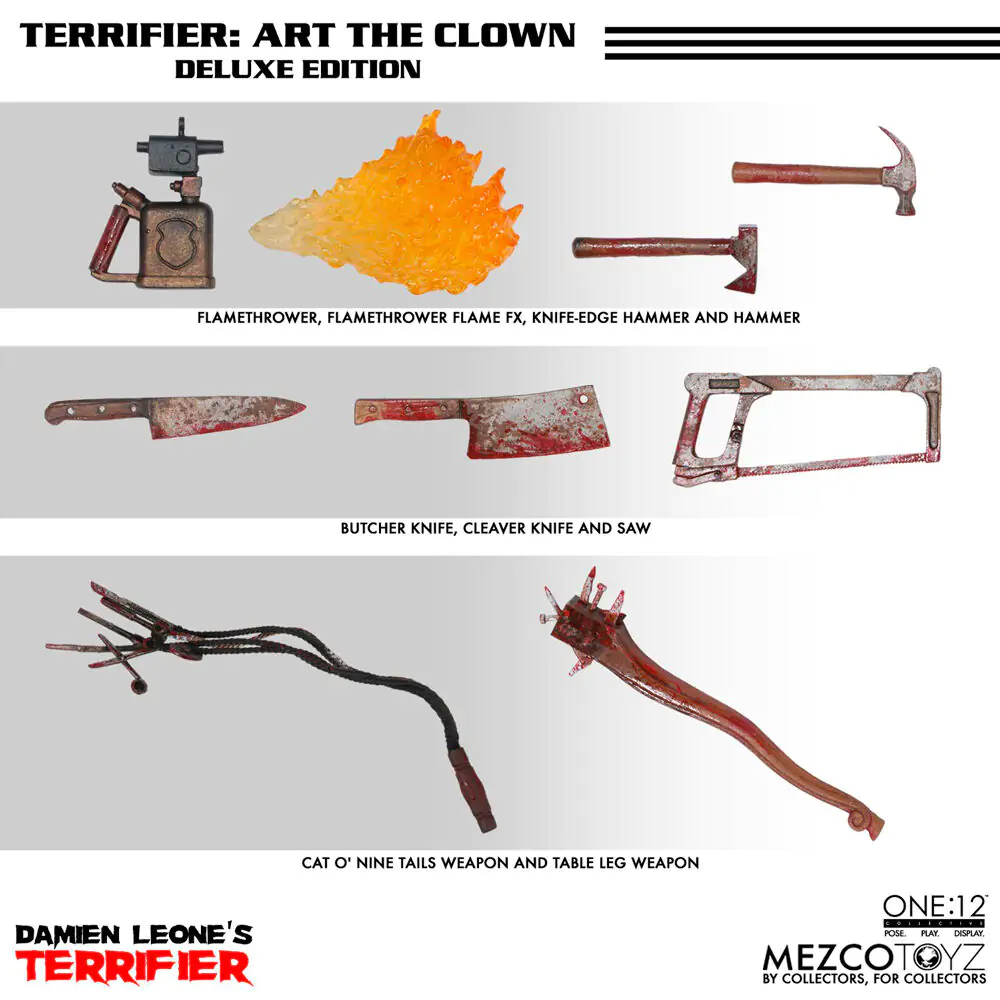 Terrifier One:12 Art the Clown figúrka 18 cm termékfotó