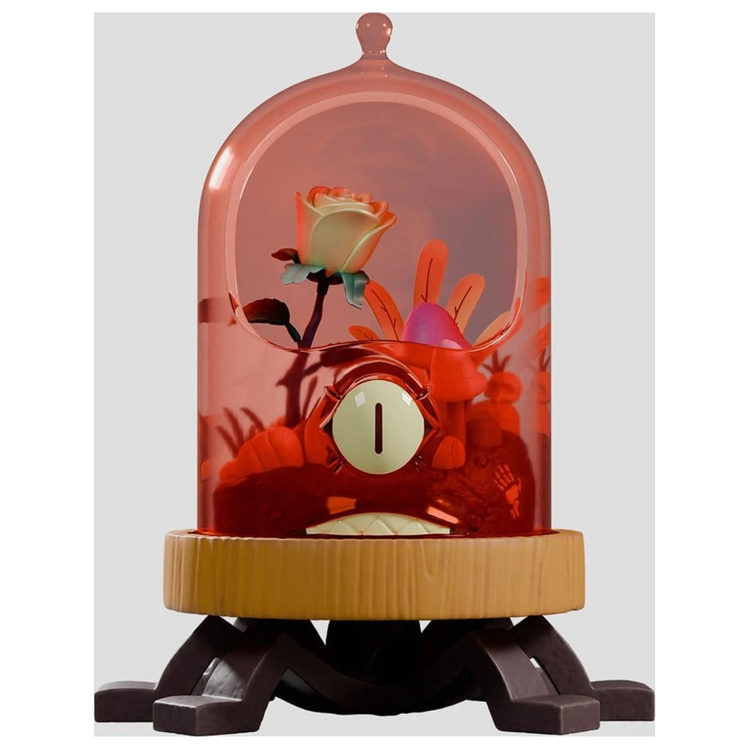 Terrorium PVC figúrka krab pod skleným poklopom (svieti v tme) 16 cm produktová fotografia