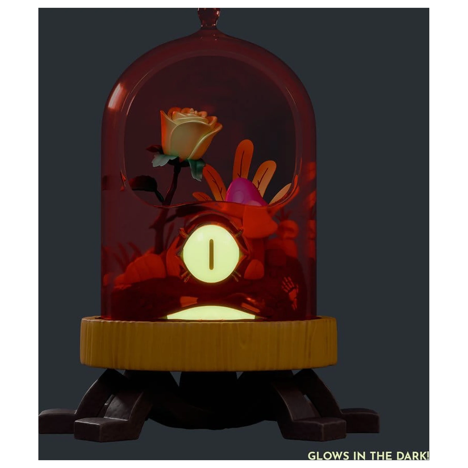 Terrorium PVC figúrka krab pod skleným poklopom (svieti v tme) 16 cm produktová fotografia