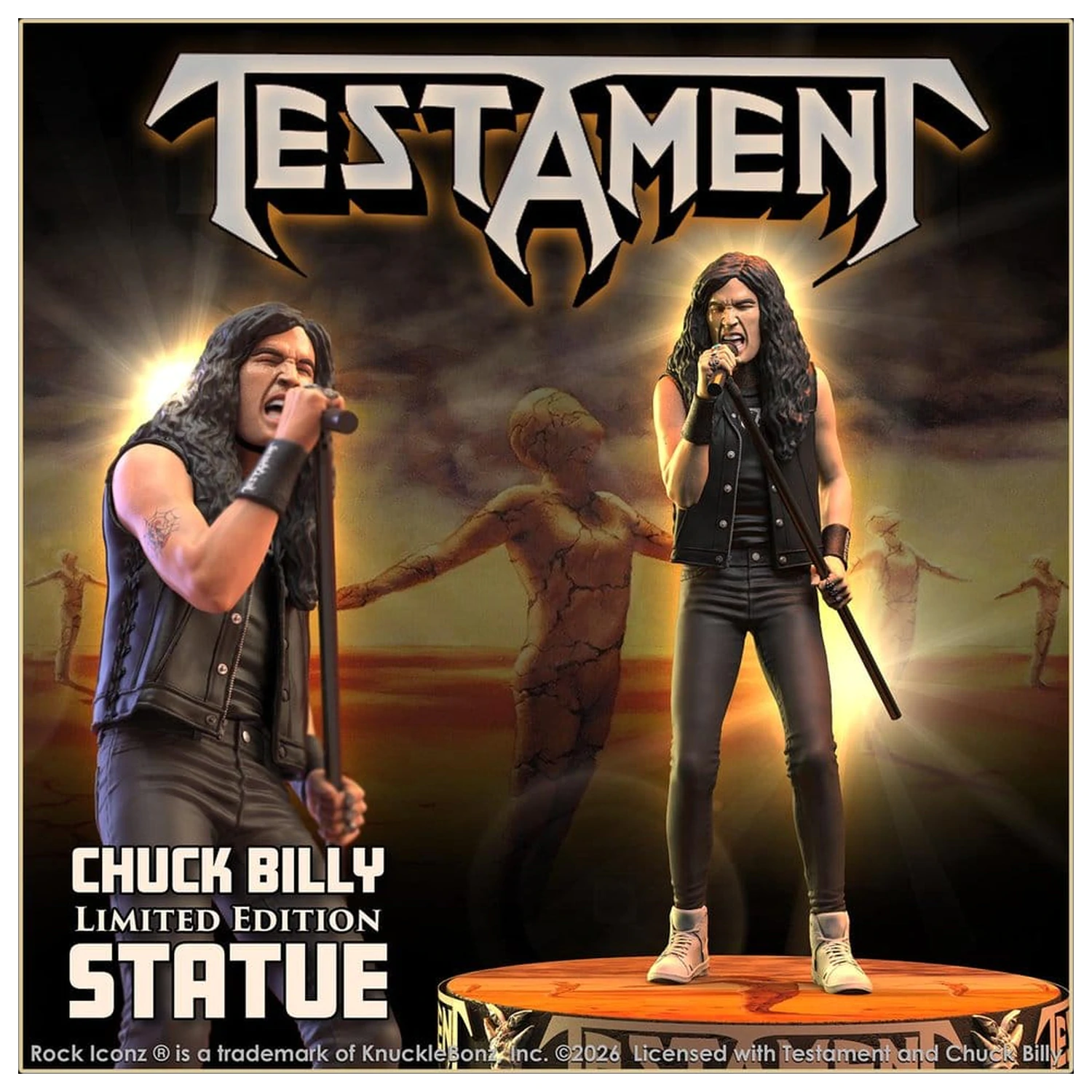 Testament Rock Iconz Socha Chuck Billy 22 cm produktová fotografia