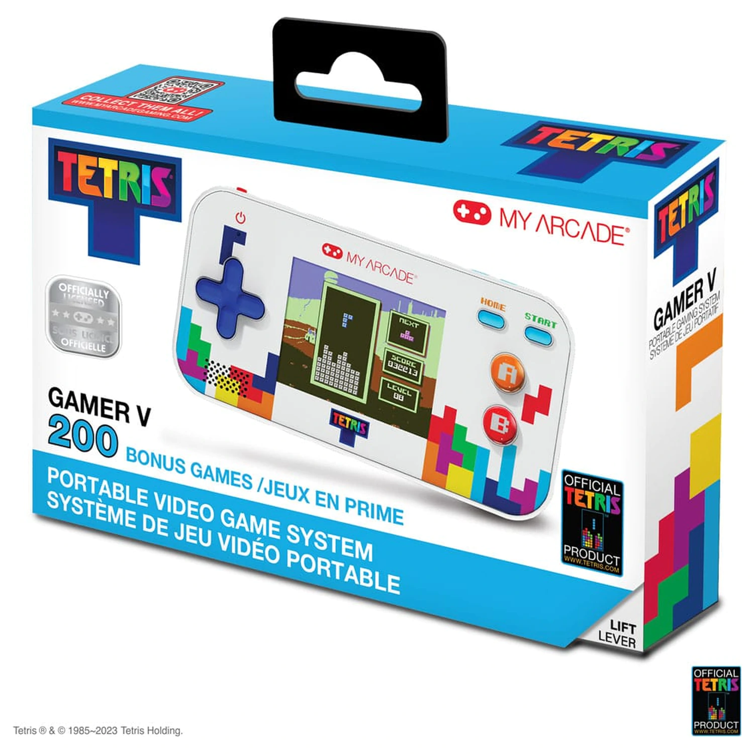 Tetris Prenosný video herný systém Gamer V produktová fotografia
