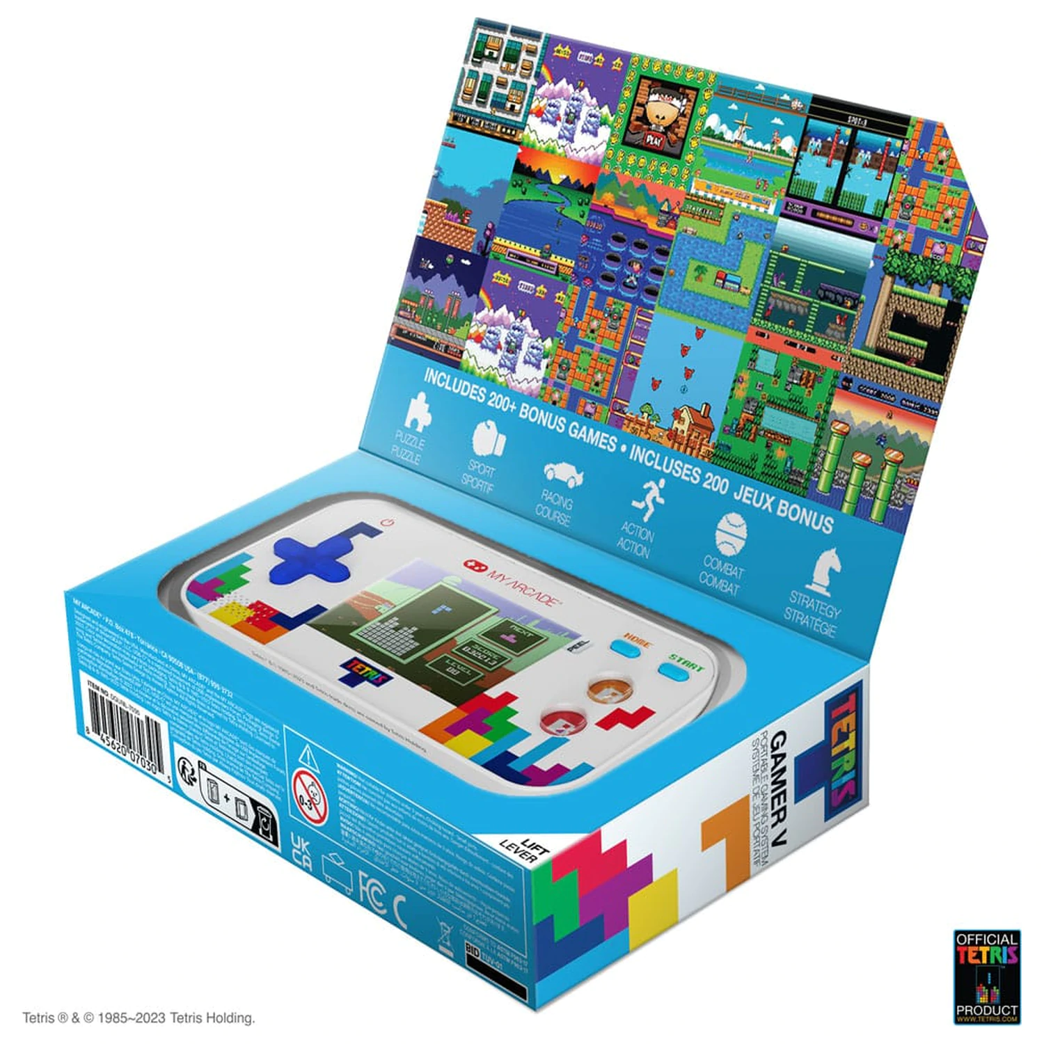 Tetris Prenosný video herný systém Gamer V produktová fotografia