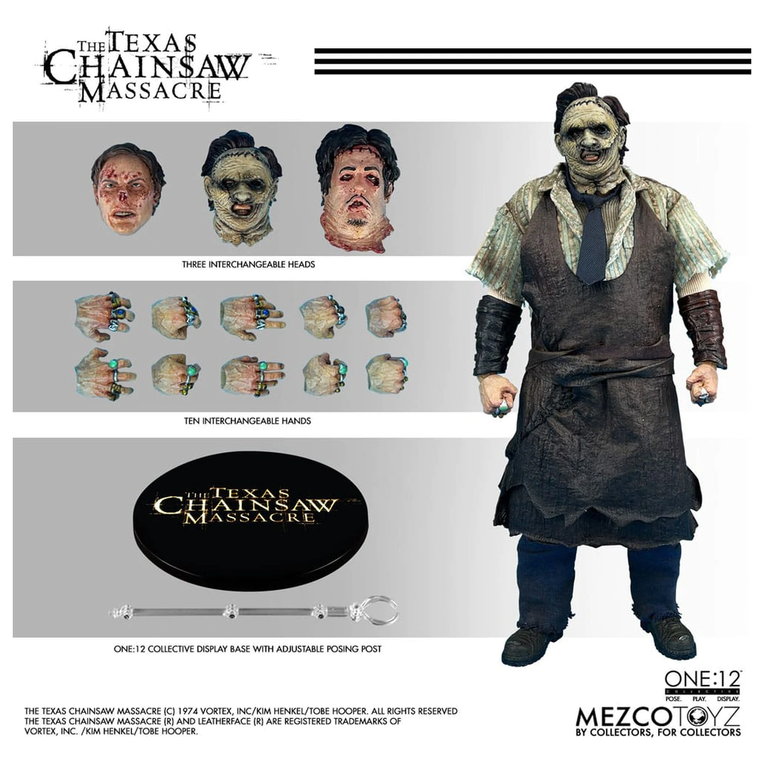 Texas Chainsaw Massacre (2003) akčná figúrka 1/12 Leatherface 17 cm produktová fotografia