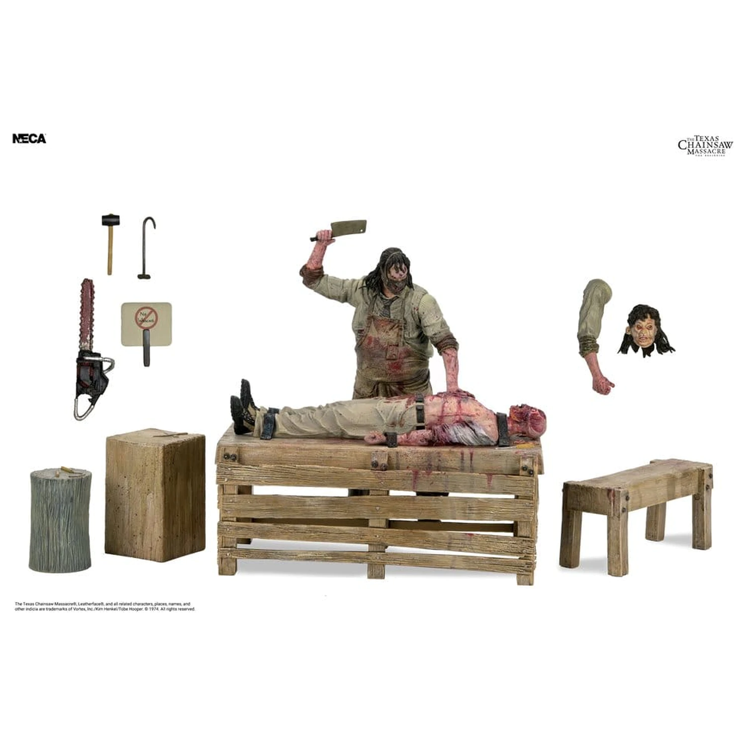 Texas Chainsaw Massacre: The Beginning Diorama akčná figúrka Leatherface Slaughterhouse dárčekové balenie 18 cm produktová fotografia