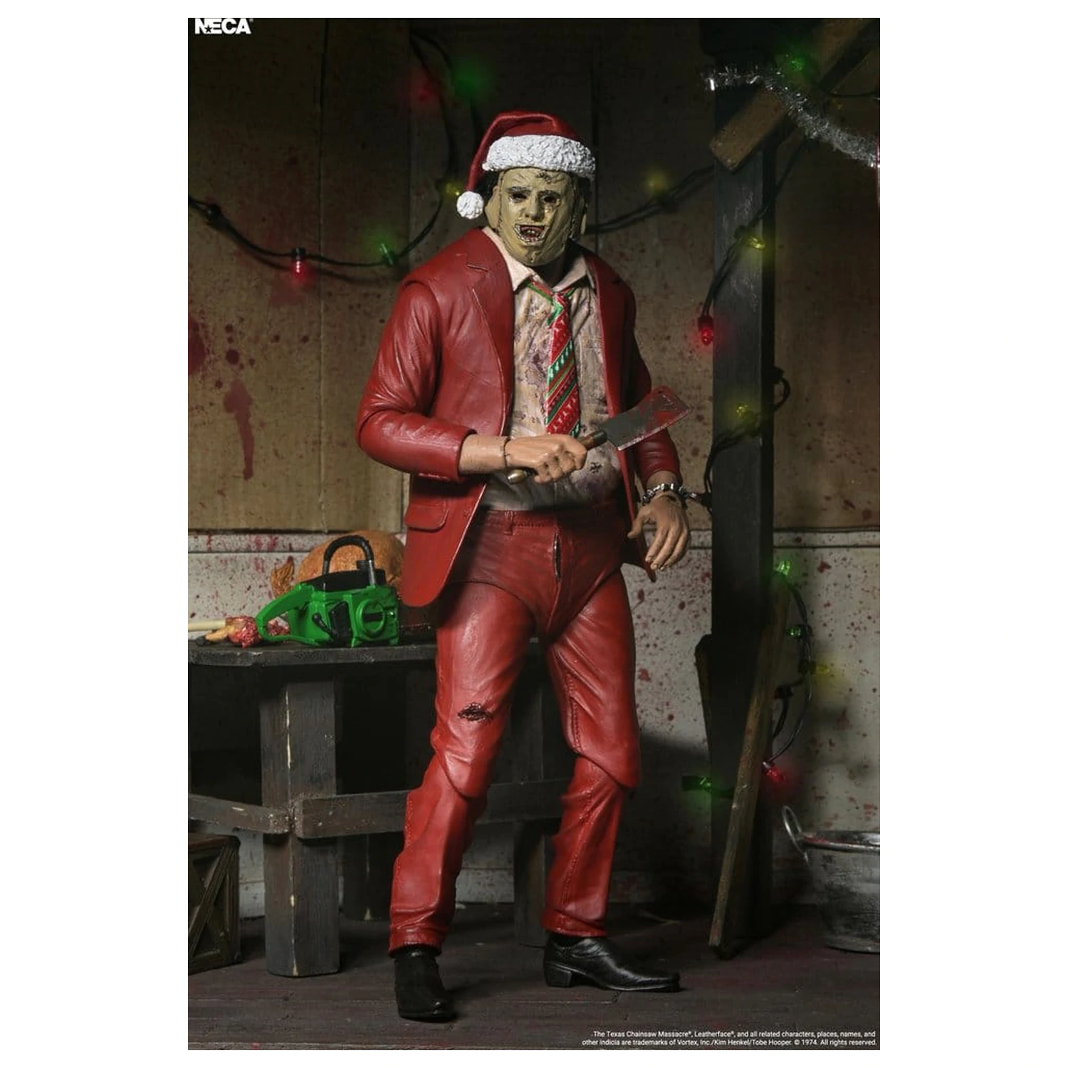 Texas Chainsaw Massacre Ultimate Action Figure Santa Leatherface 18 cm produktová fotografia