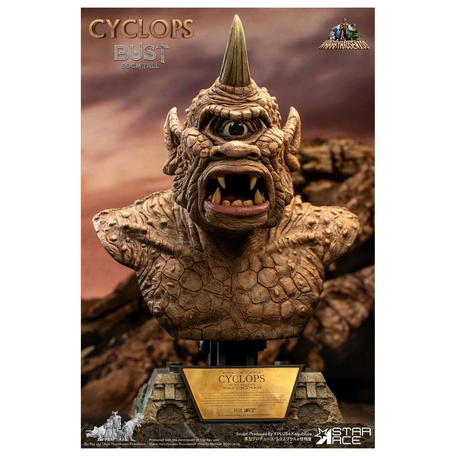 The 7th Voyage of Sinbad Bust Ray Harryhausen's Cyclops 50 cm produktová fotografia