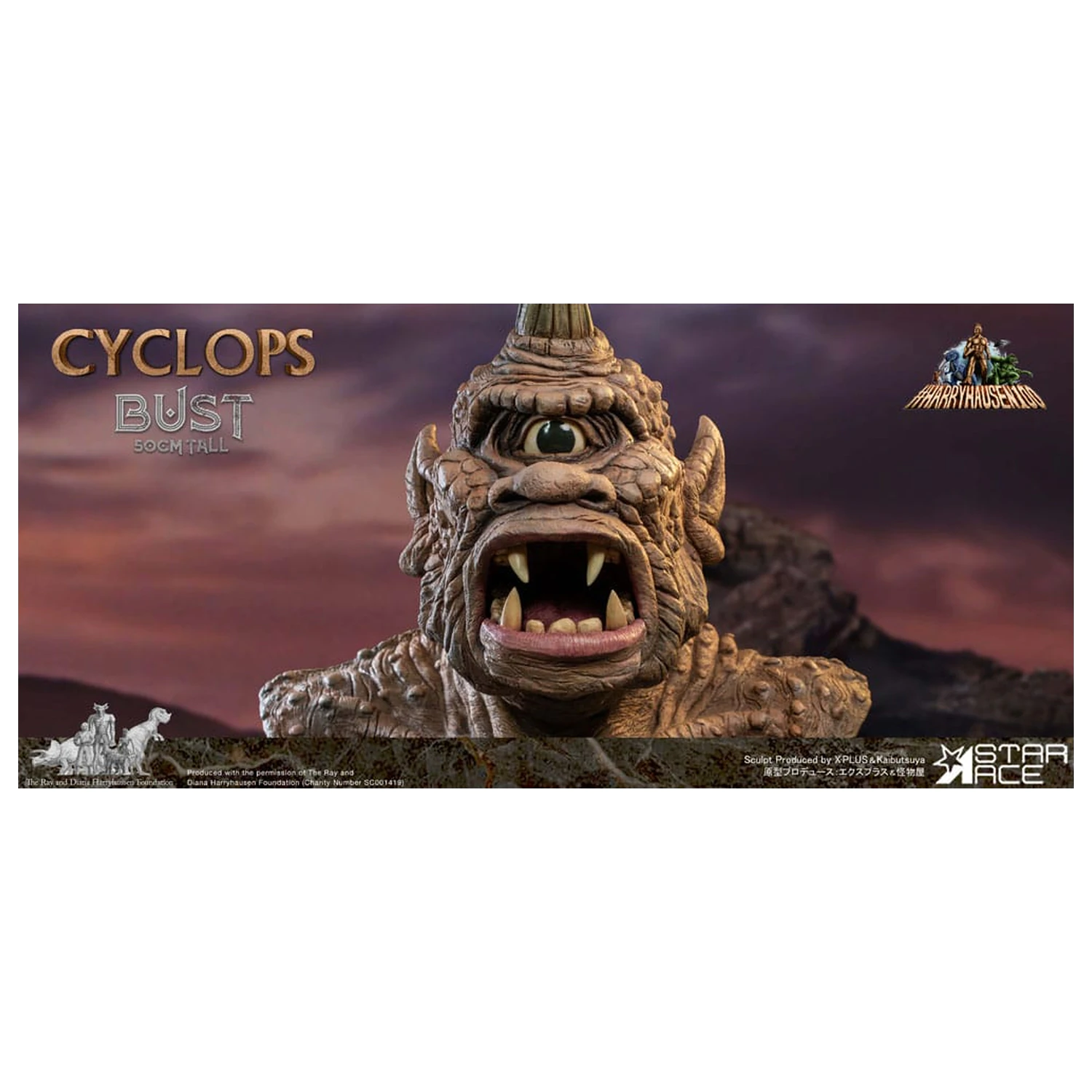 The 7th Voyage of Sinbad Bust Ray Harryhausen's Cyclops 50 cm produktová fotografia