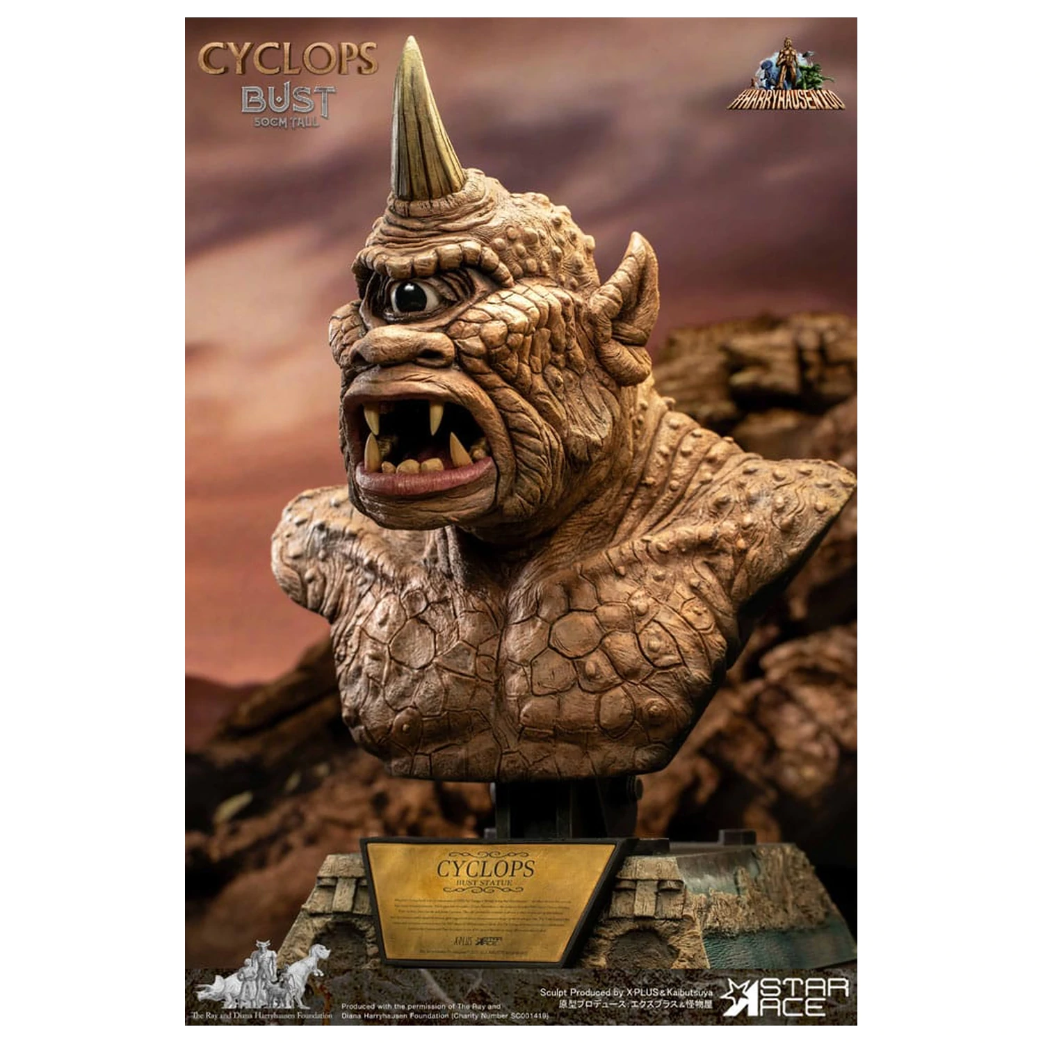 The 7th Voyage of Sinbad Bust Ray Harryhausen's Cyclops 50 cm produktová fotografia