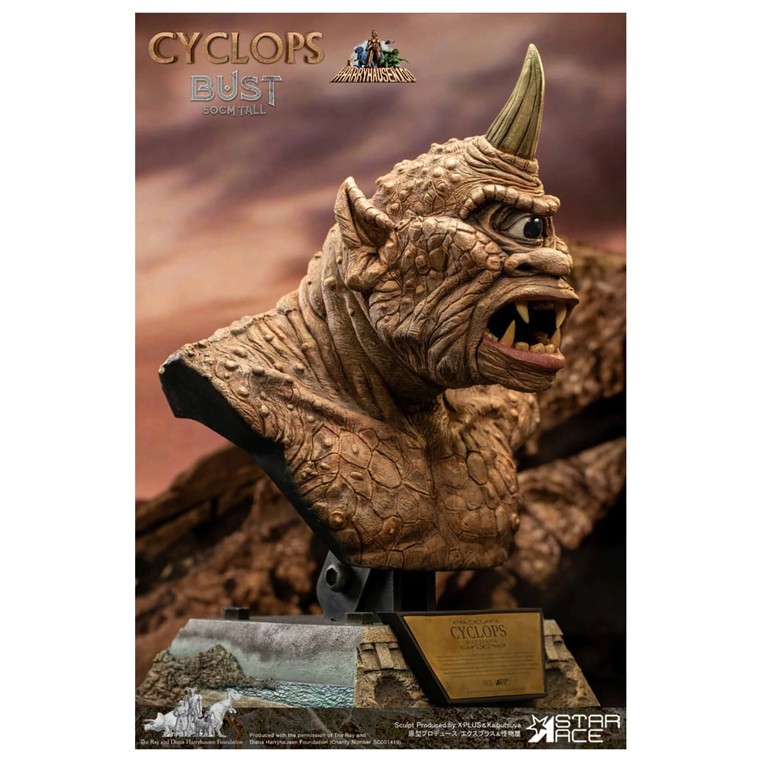 The 7th Voyage of Sinbad Bust Ray Harryhausen's Cyclops 50 cm produktová fotografia