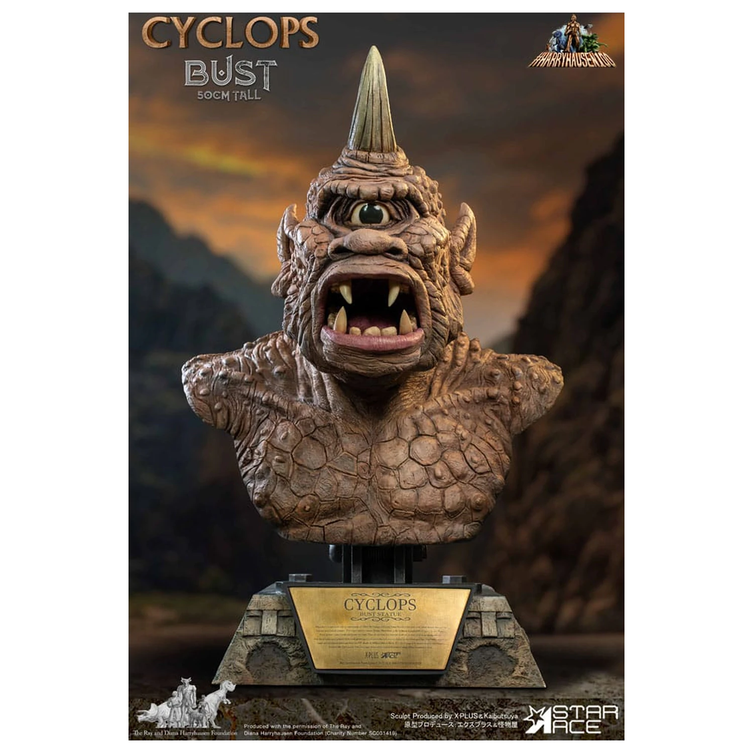 The 7th Voyage of Sinbad Bust Ray Harryhausen's Cyclops 50 cm produktová fotografia