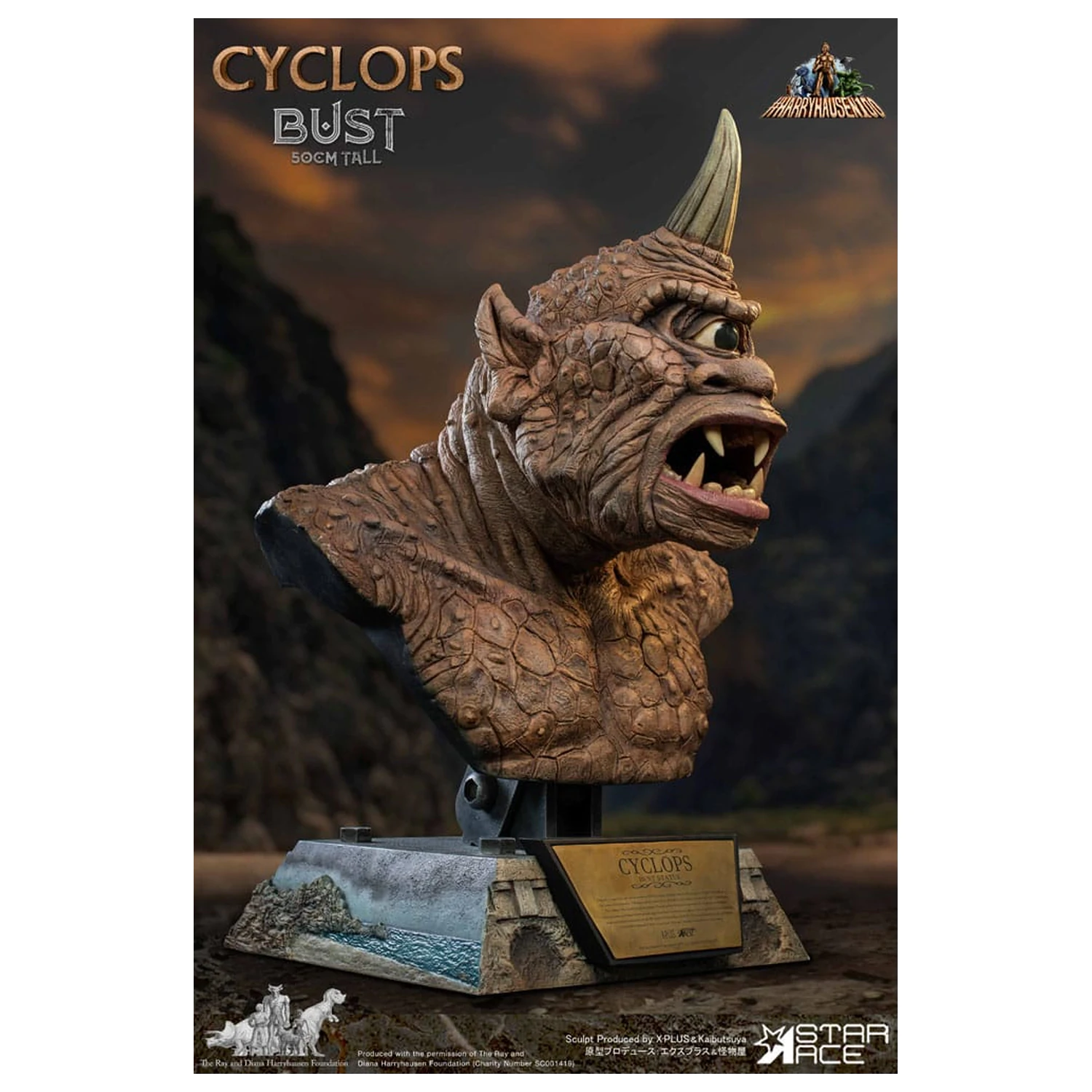 The 7th Voyage of Sinbad Bust Ray Harryhausen's Cyclops 50 cm produktová fotografia