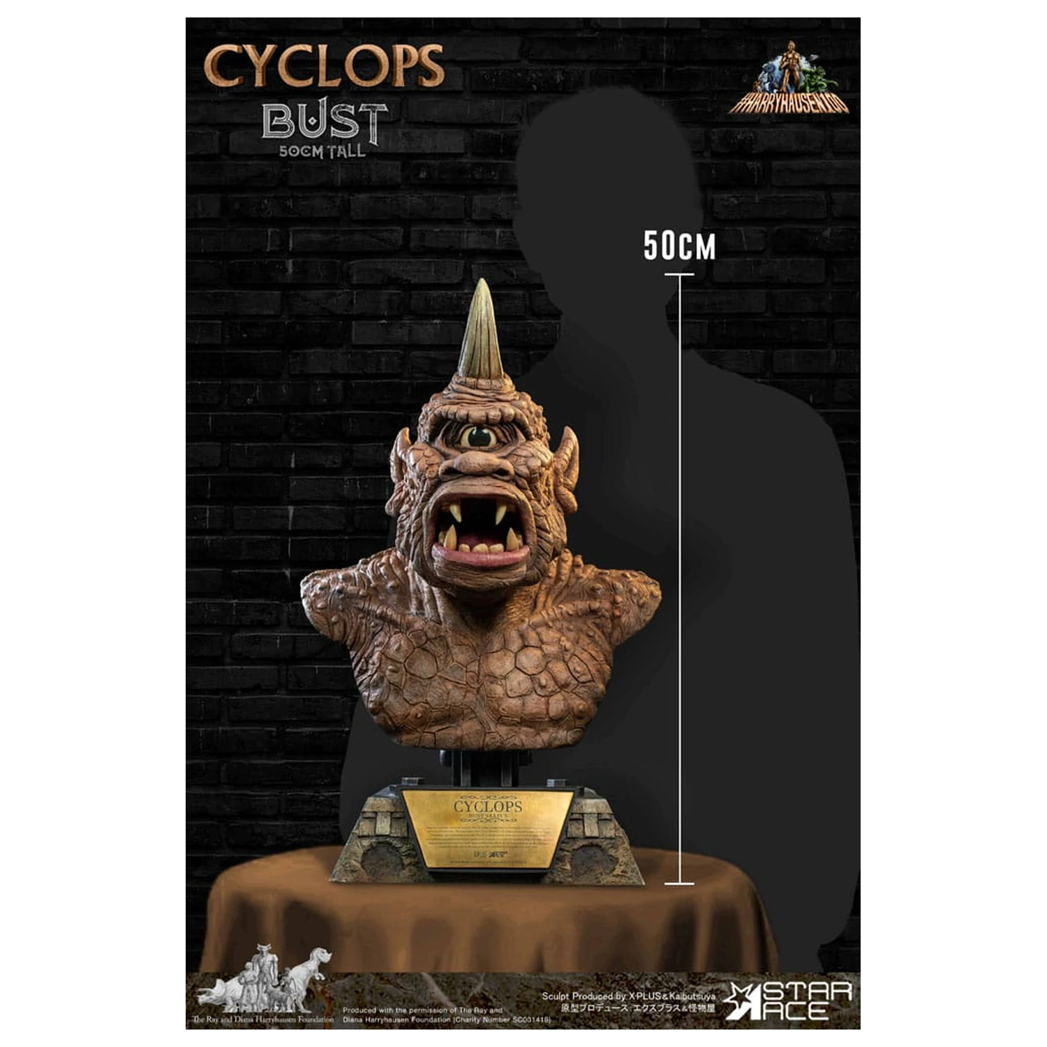 The 7th Voyage of Sinbad Bust Ray Harryhausen's Cyclops 50 cm produktová fotografia