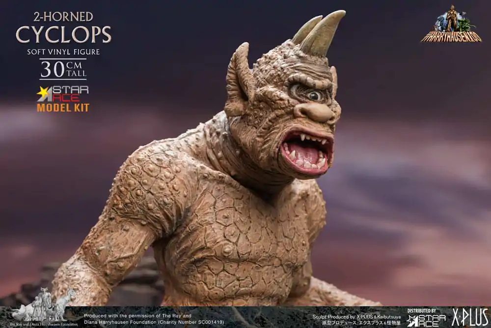 The 7th Voyage of Sinbad Soft Vinyl Model Kit Ray Harryhausens 2-horned Cyclops 30 cm termékfotó