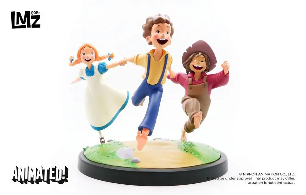 The Adventures of Tom Sawyer Animated! Socha Tom, Huck & Becky 23 cm produktová fotografia