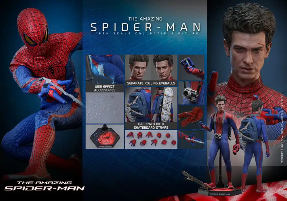 The Amazing Spider-Man Movie Masterpiece Akčná figúrka 1/6 Spider-Man 30 cm termékfotó