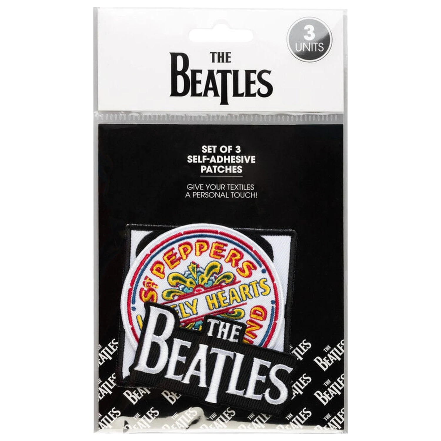 The Beatles sada 3 nášiviek produktová fotografia