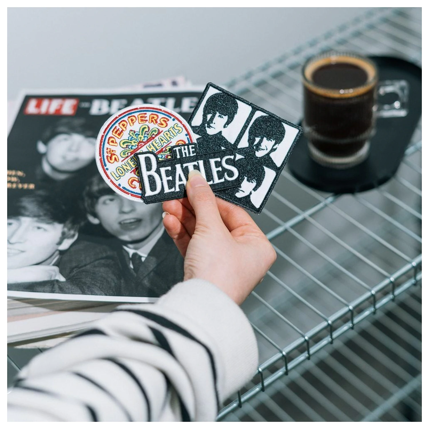 The Beatles sada 3 nášiviek produktová fotografia