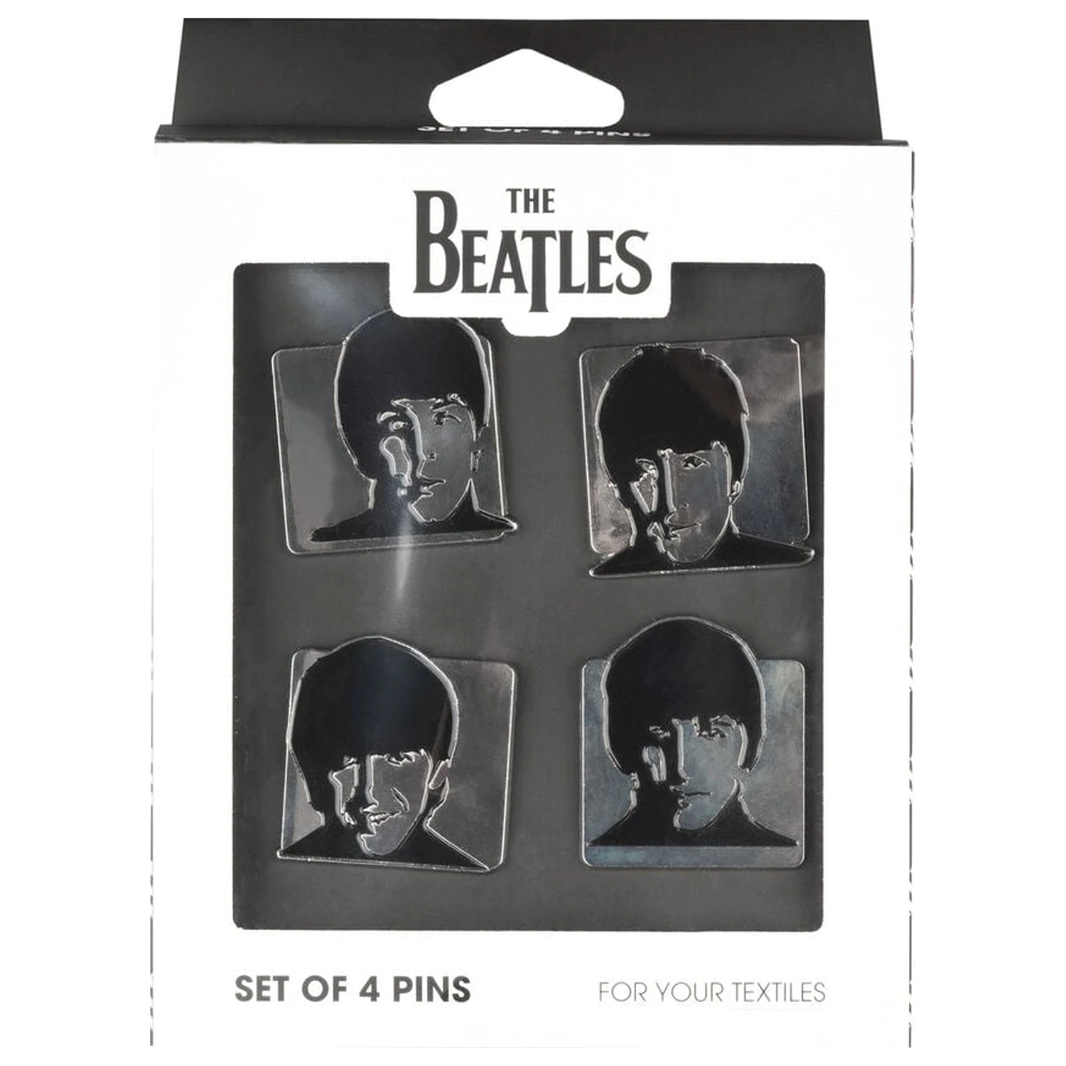 The Beatles sada 4 špendlíkov produktová fotografia