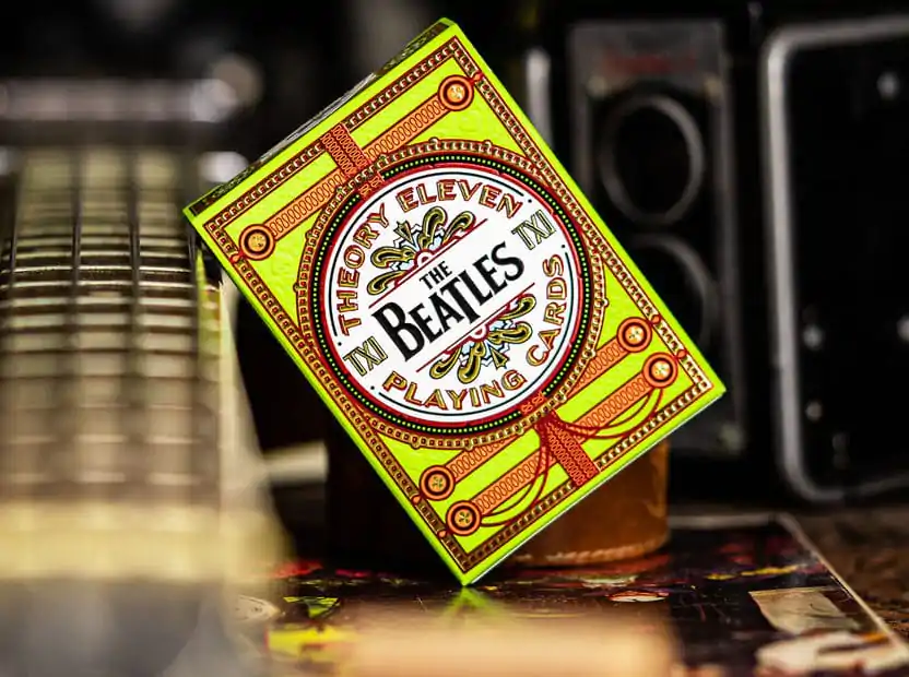 Hracie karty The Beatles, zelená verzia produktová fotografia