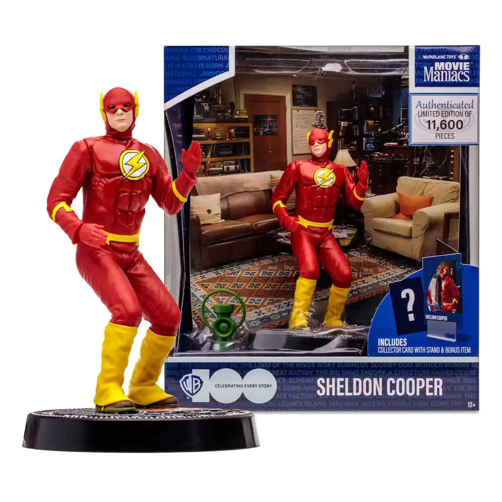 The Big Bang Theory Movie Maniacs Figúrka Sheldon Cooper ako The Flash 15 cm produktová fotografia