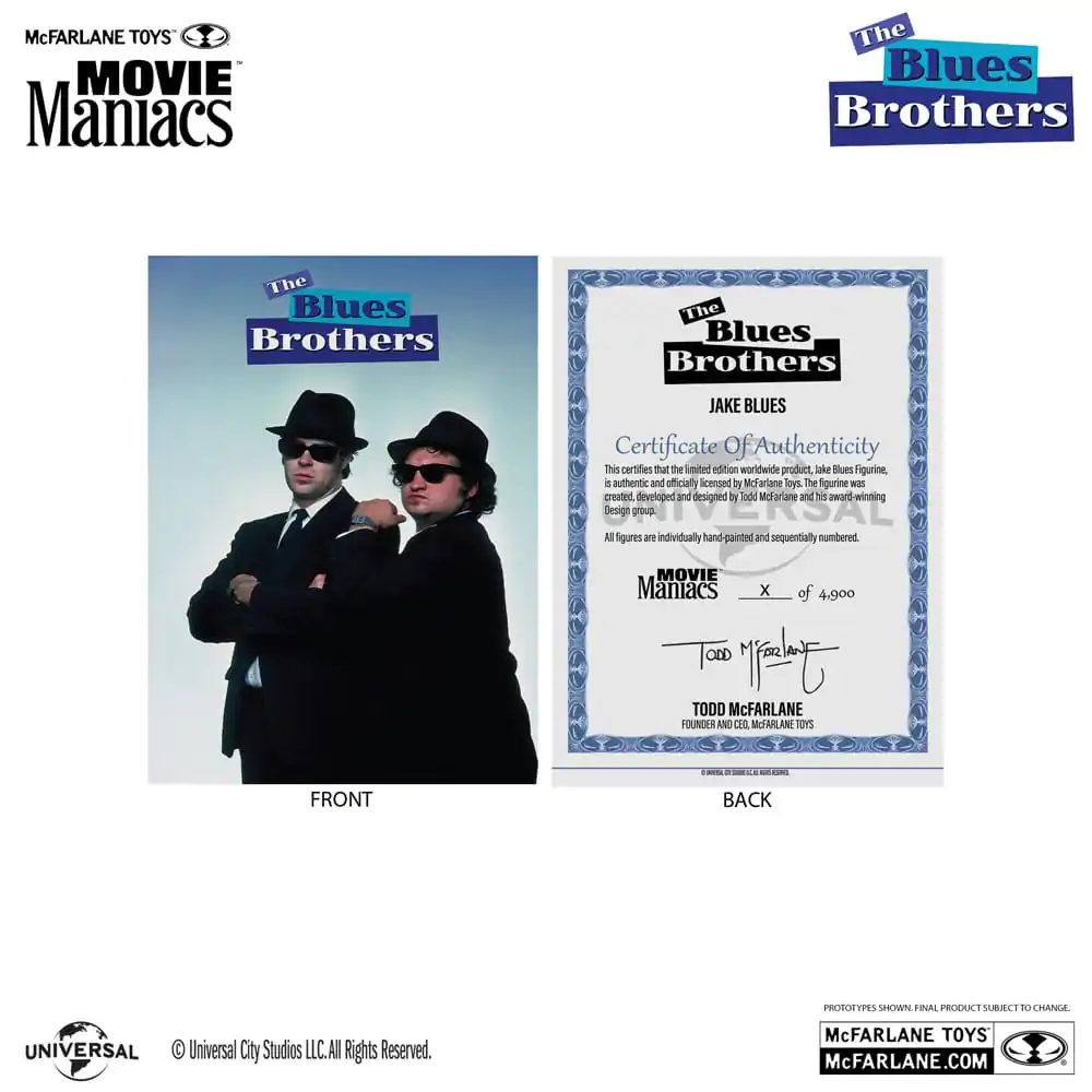 The Blues Brothers Movie Maniacs Jake & Elwood Blues (Gold Label) PVC soška 2-balenie 15 cm termékfotó