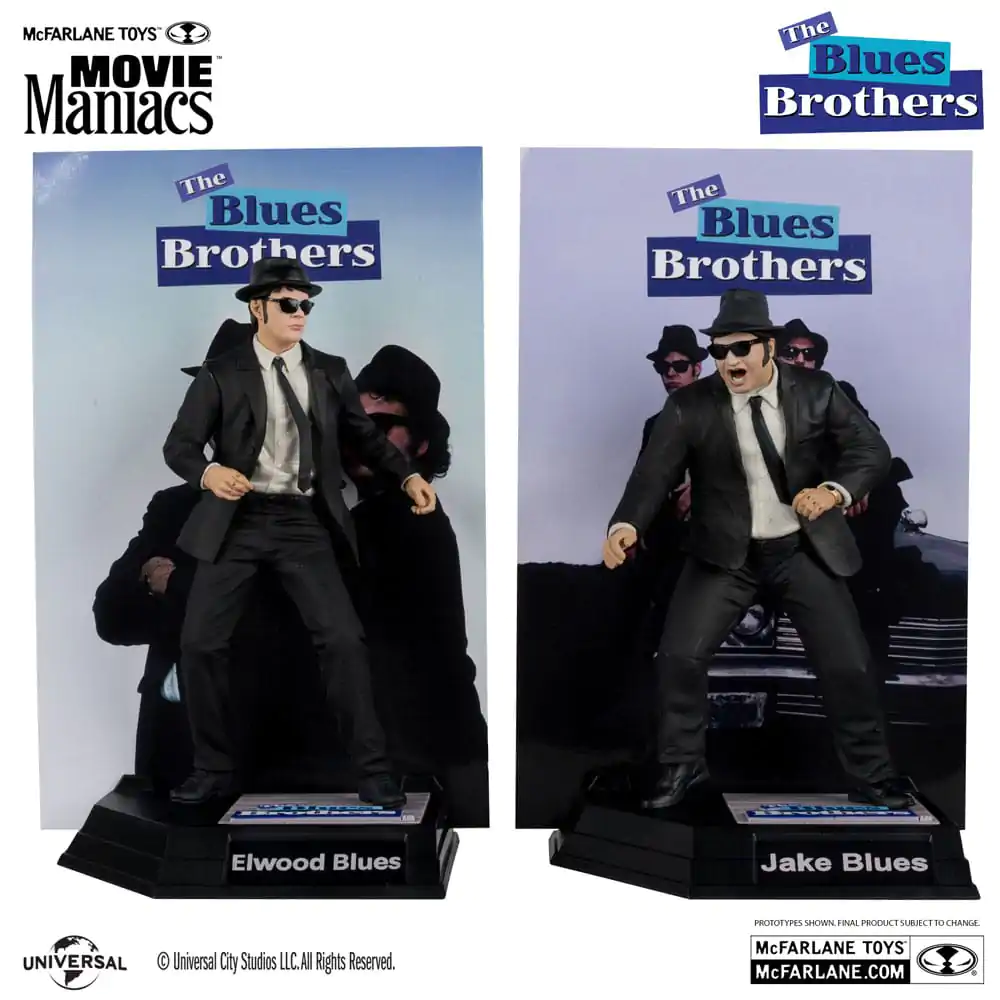 The Blues Brothers Movie Maniacs Jake & Elwood Blues (Gold Label) PVC soška 2-balenie 15 cm termékfotó