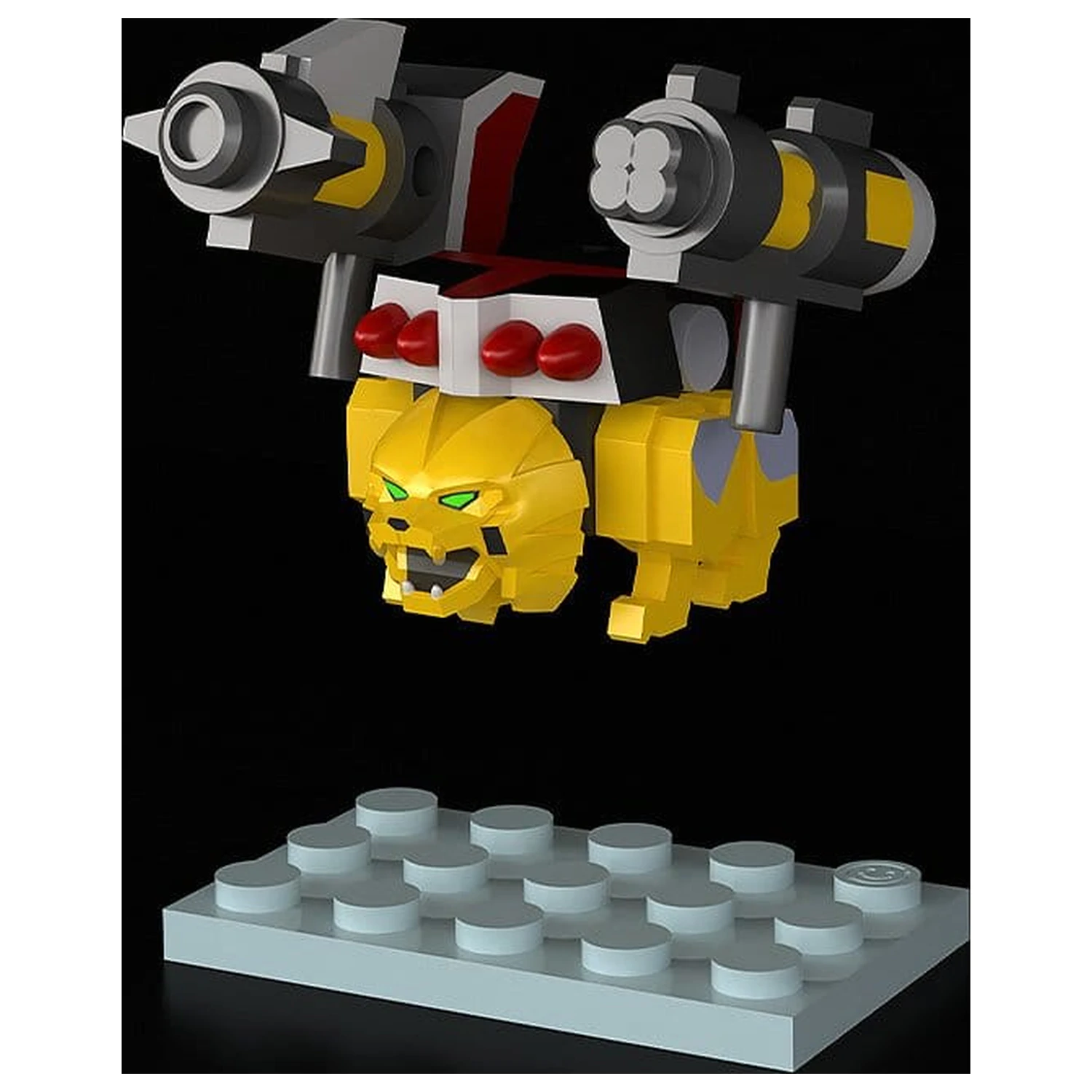 The Brave Fighter of Legend Da-Garn Brickroid Action Figure Ga-Orn (Animal Mode) 2 cm produktová fotografia
