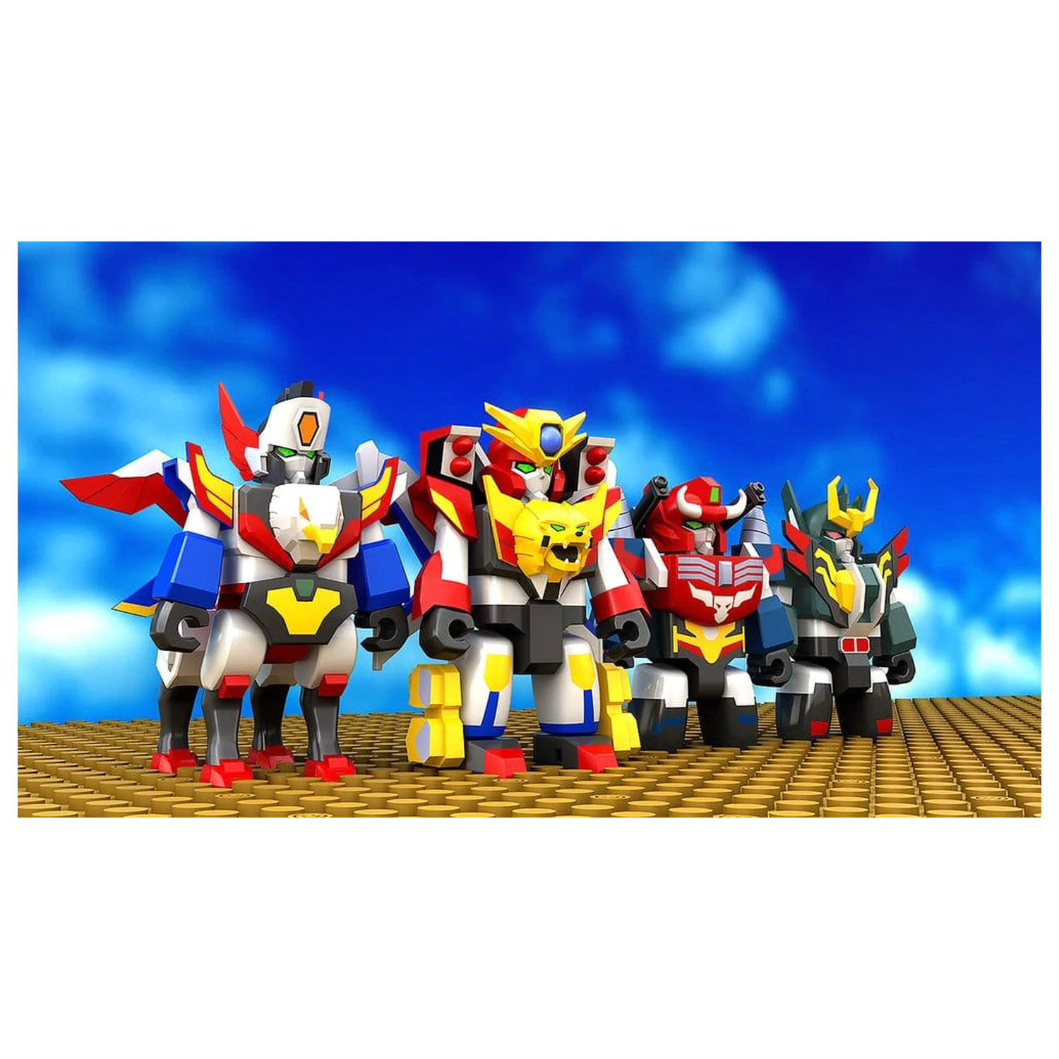 The Brave Fighter of Legend Da-Garn Brickroid Action Figure Land Bison 5 cm produktová fotografia
