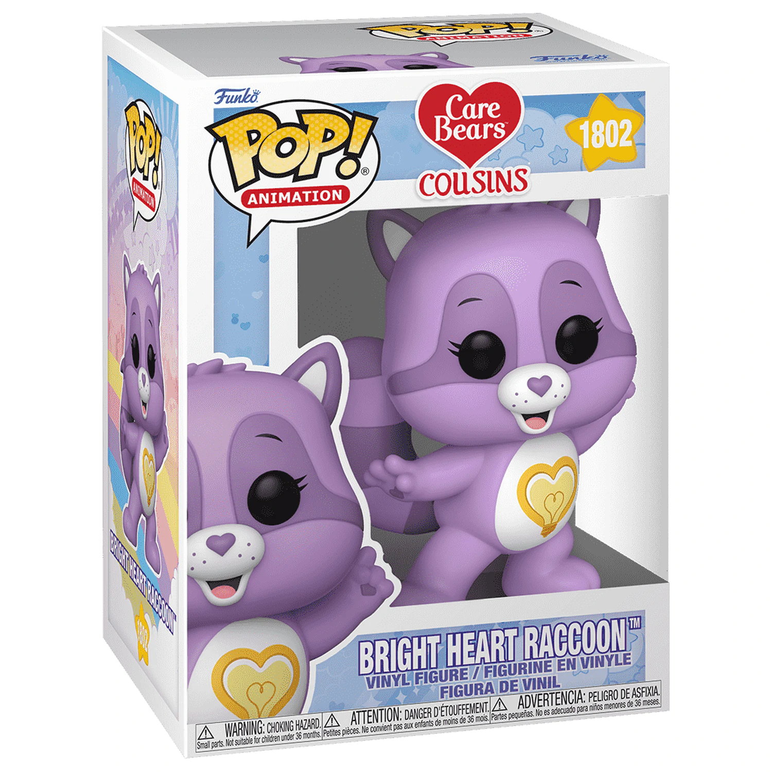 The Care Bears Funko POP! Animation Vinylová figúrka Bright Heart Raccoon 9 cm produktová fotografia
