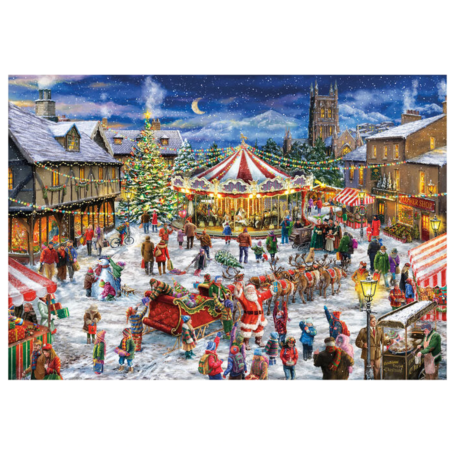 The Christmas Fair puzzle 500 ks produktová fotografia