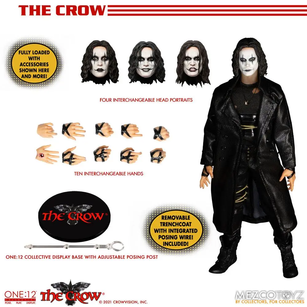 Akčná figúrka The Crow 1/12 Eric Draven 17 cm termékfotó