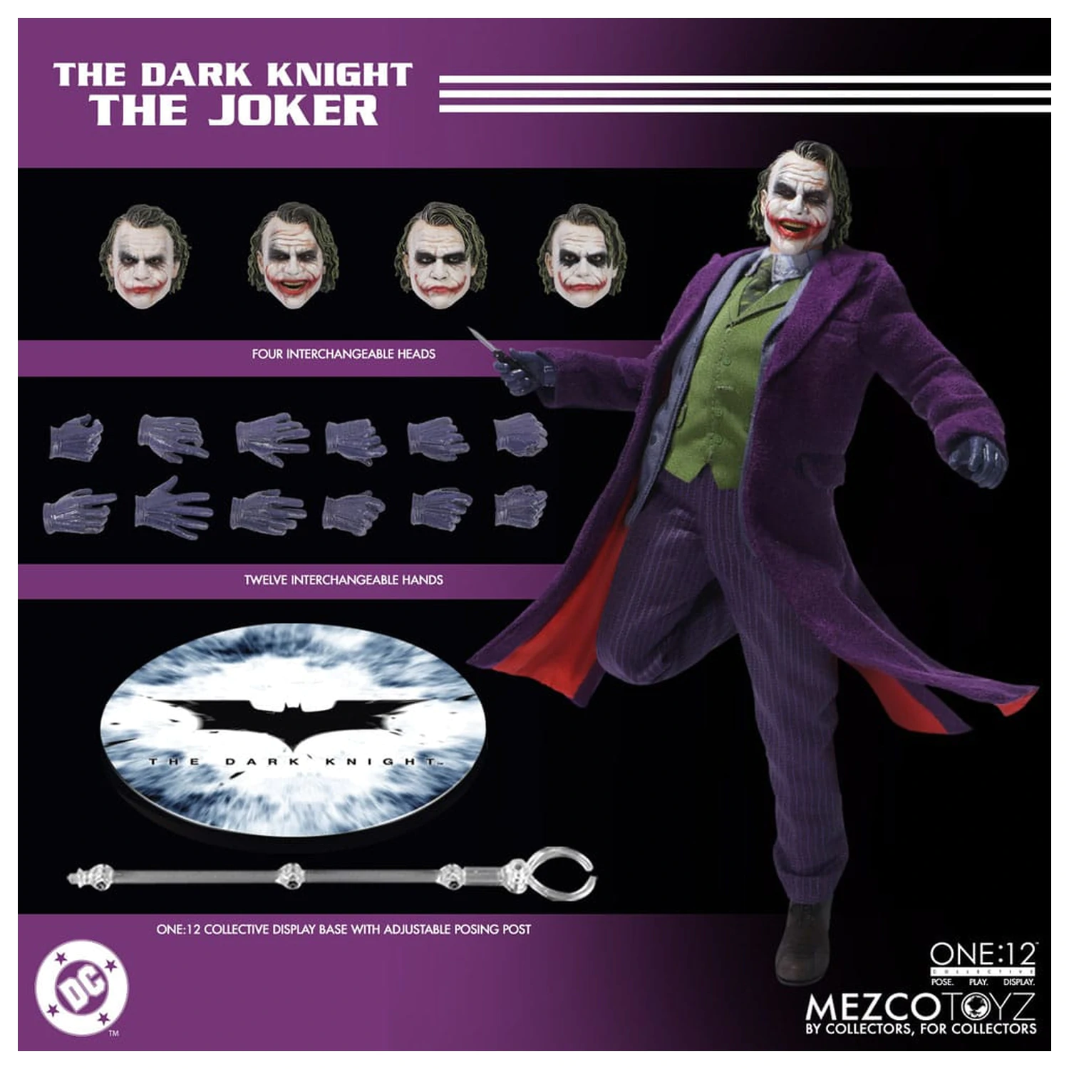 The Dark Knight akčná figúrka 1/12 Joker 17 cm produktová fotografia