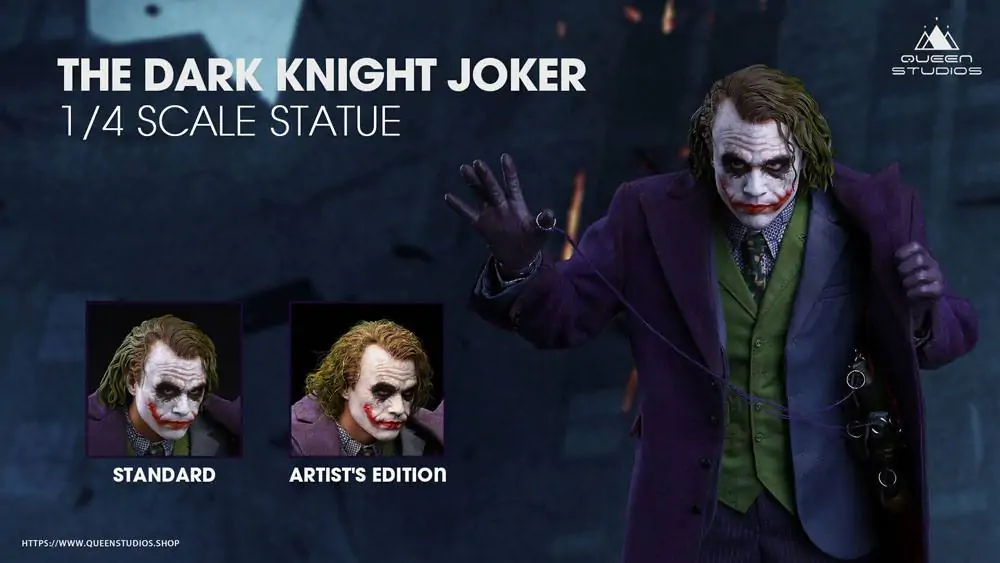 Socha The Dark Knight 1/4 Heath Ledger Joker Regular Edition 52 cm produktová fotografia