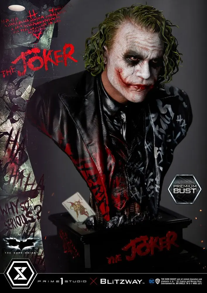 The Dark Knight Premium Busta The Joker 26 cm produktová fotografia