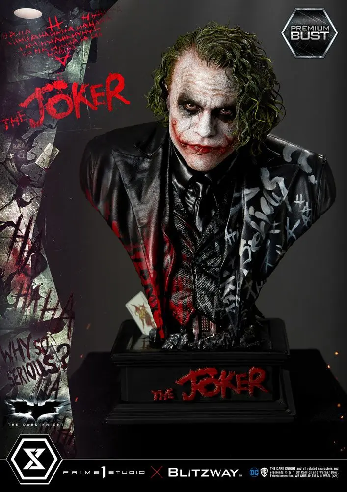 The Dark Knight Premium Busta The Joker 26 cm produktová fotografia