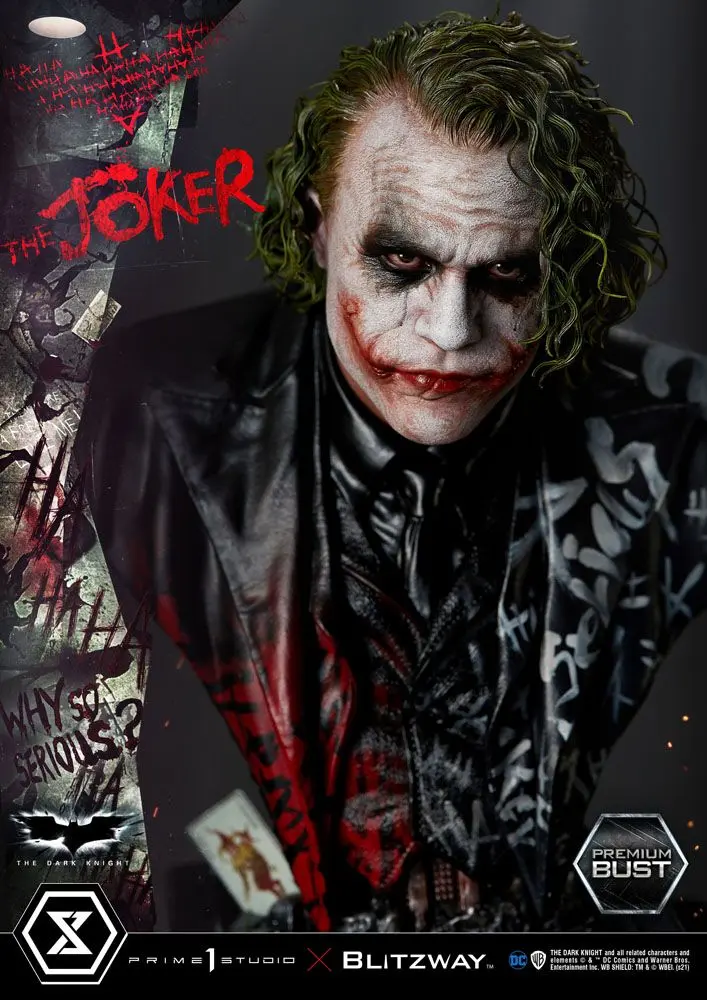 The Dark Knight Premium Busta The Joker 26 cm produktová fotografia