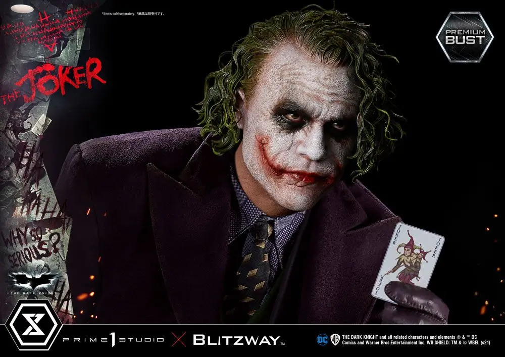 The Dark Knight Premium Busta The Joker 26 cm produktová fotografia