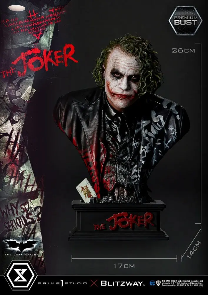 The Dark Knight Premium Busta The Joker 26 cm produktová fotografia