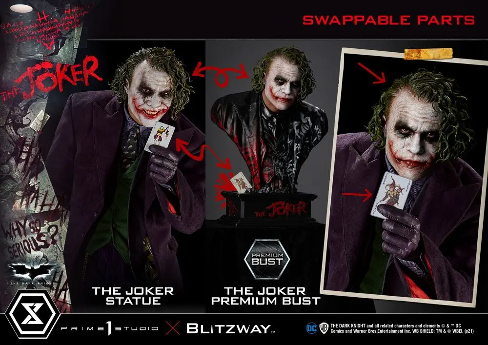 The Dark Knight Premium Busta The Joker 26 cm produktová fotografia