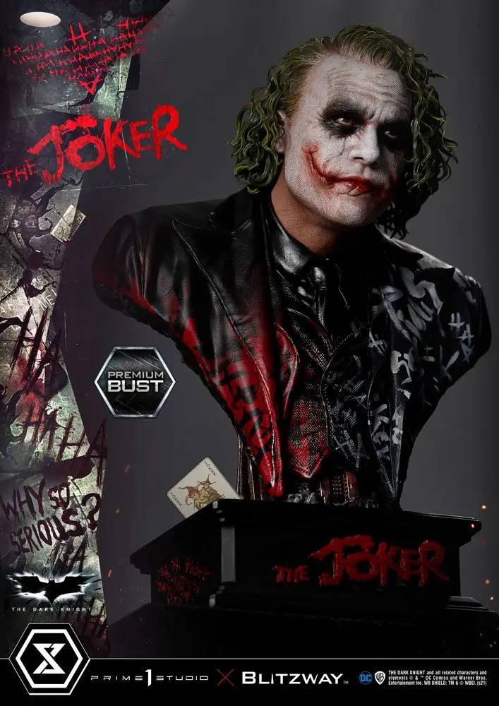 The Dark Knight Premium Busta The Joker 26 cm produktová fotografia