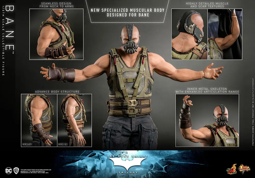 The Dark Knight Trilogy Movie Masterpiece Akčná Figúrka 1/6 Bane 31 cm produktová fotografia