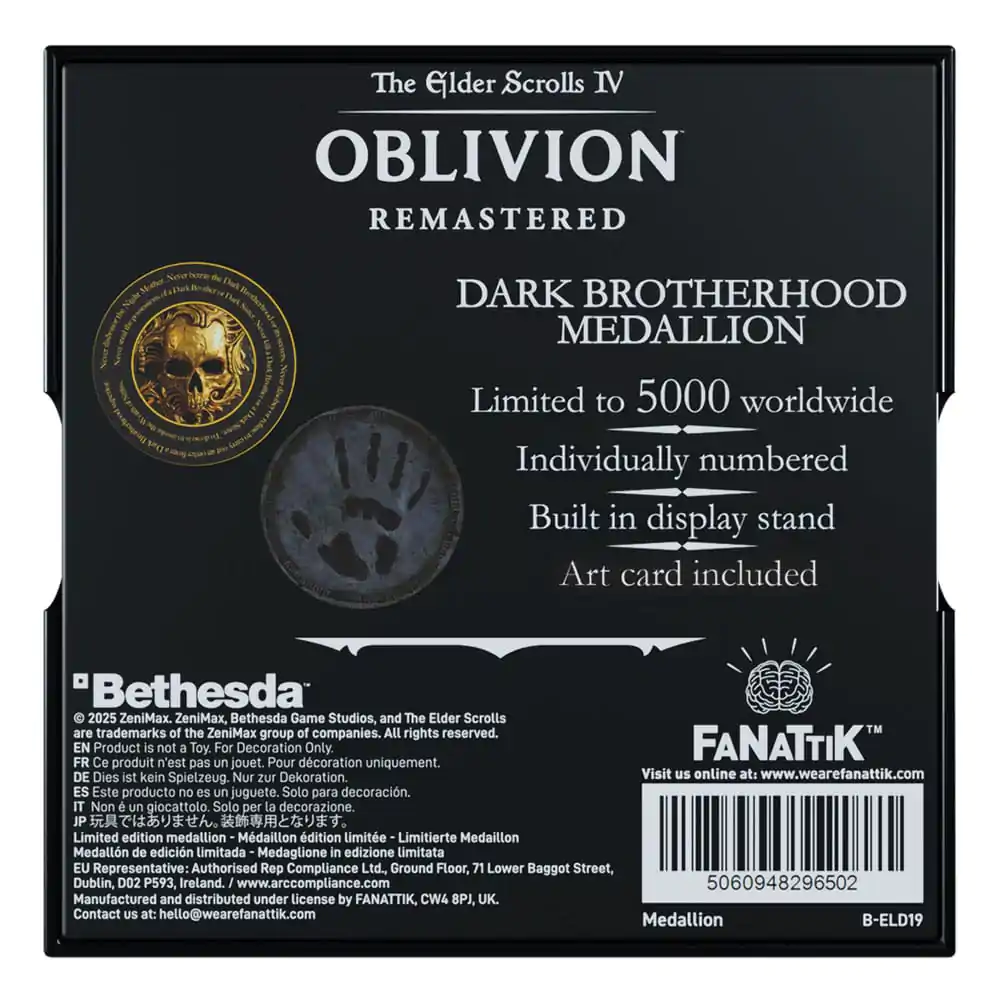 The Elder Scrolls IV: Oblivion Medailón Dark Brotherhood produktová fotografia