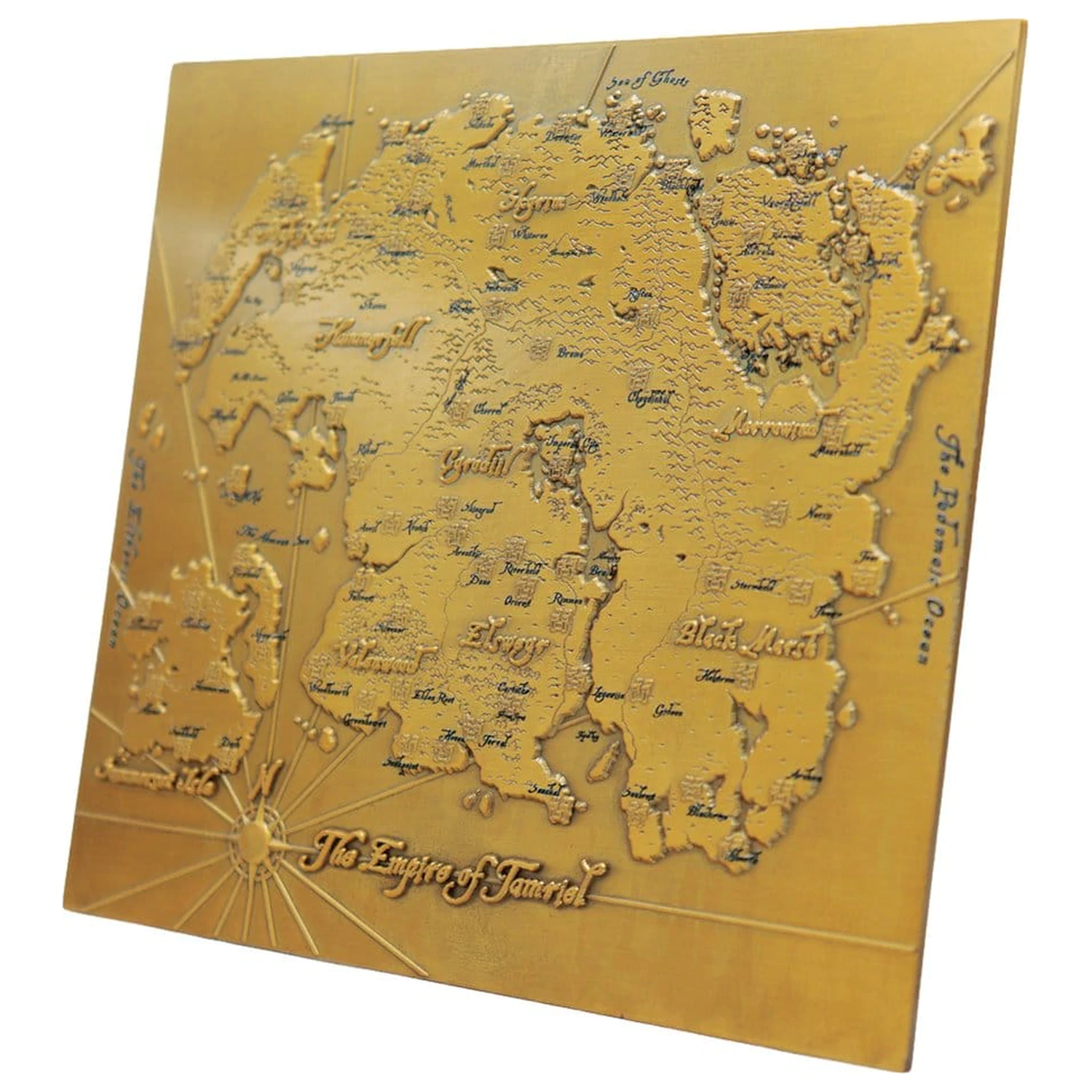 The Elder Scrolls Replika Kovová mapa Tamriel Limitovaná edícia 15 x 13 cm produktová fotografia