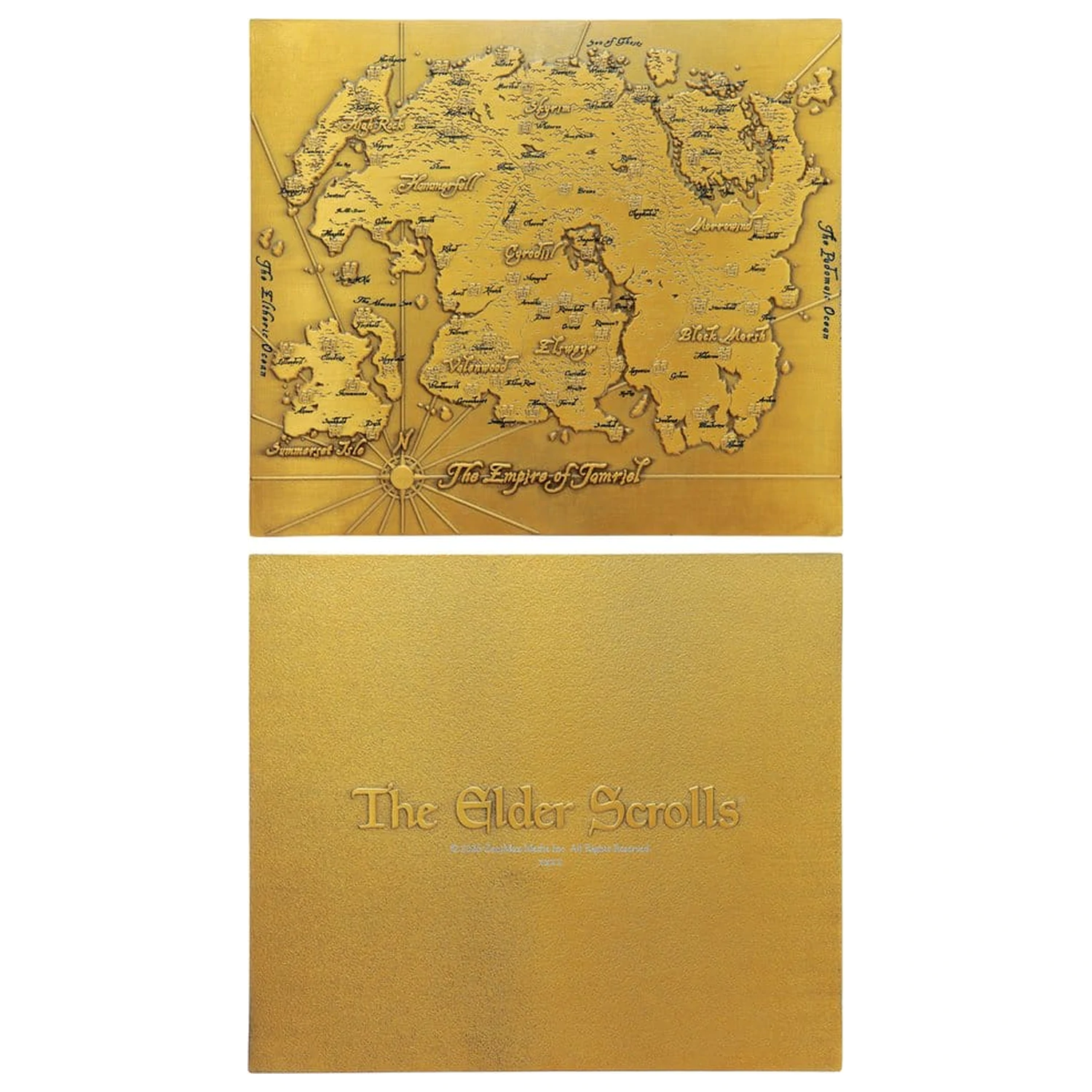 The Elder Scrolls Replika Kovová mapa Tamriel Limitovaná edícia 15 x 13 cm produktová fotografia