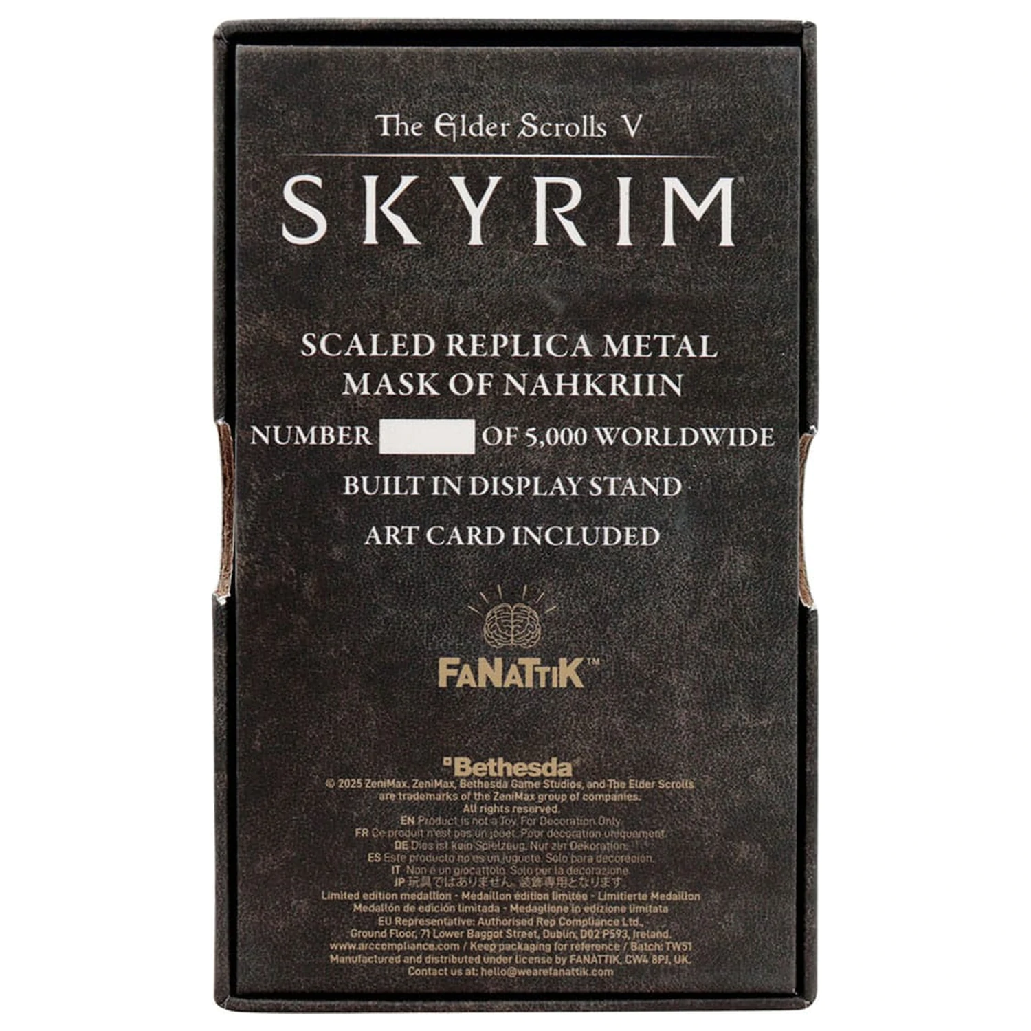 The Elder Scrolls V Replika Skyrim Nahkriin Maska dračieho kňaza Limitovaná edícia produktová fotografia