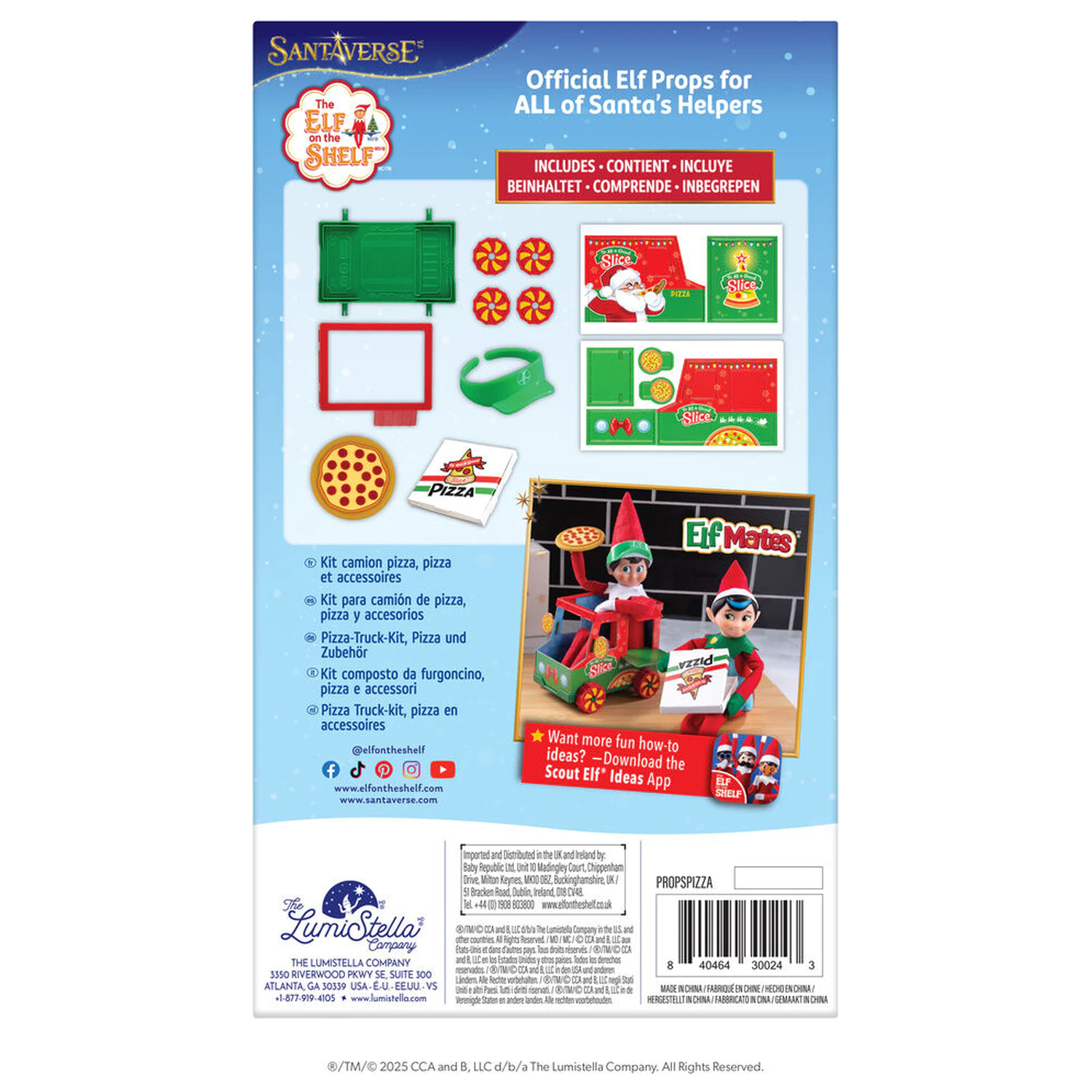 The Elf On the Shelf príslušenstvo na doručovanie pizze produktová fotografia