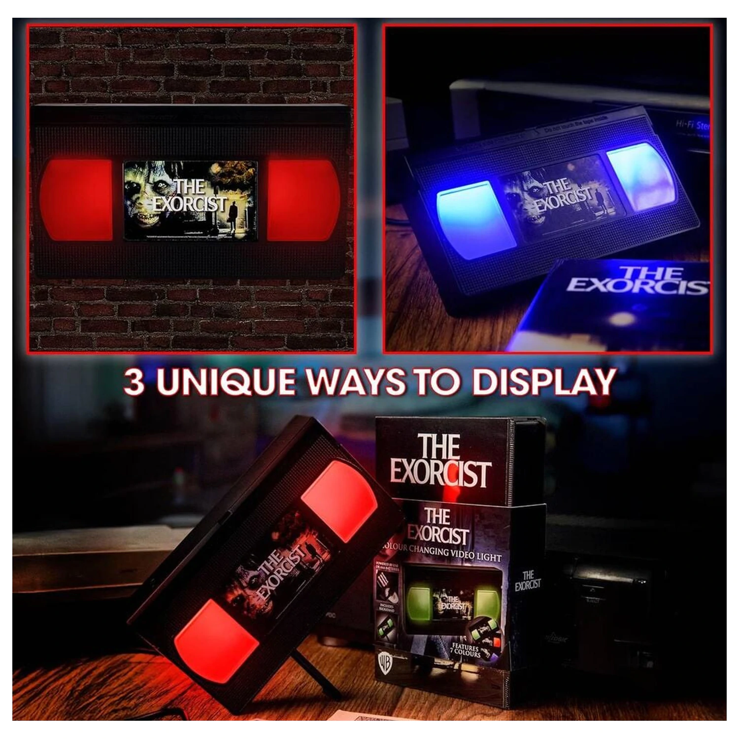 The Exorcist VHS lampa produktová fotografia