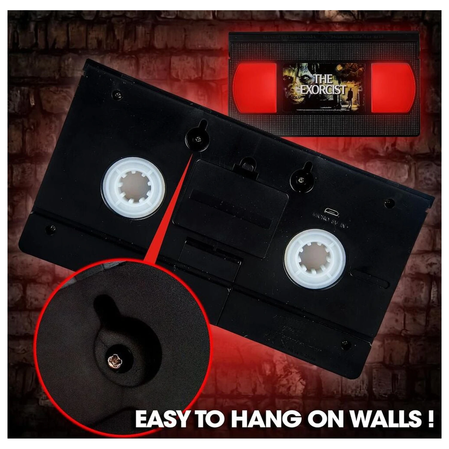 The Exorcist VHS lampa produktová fotografia